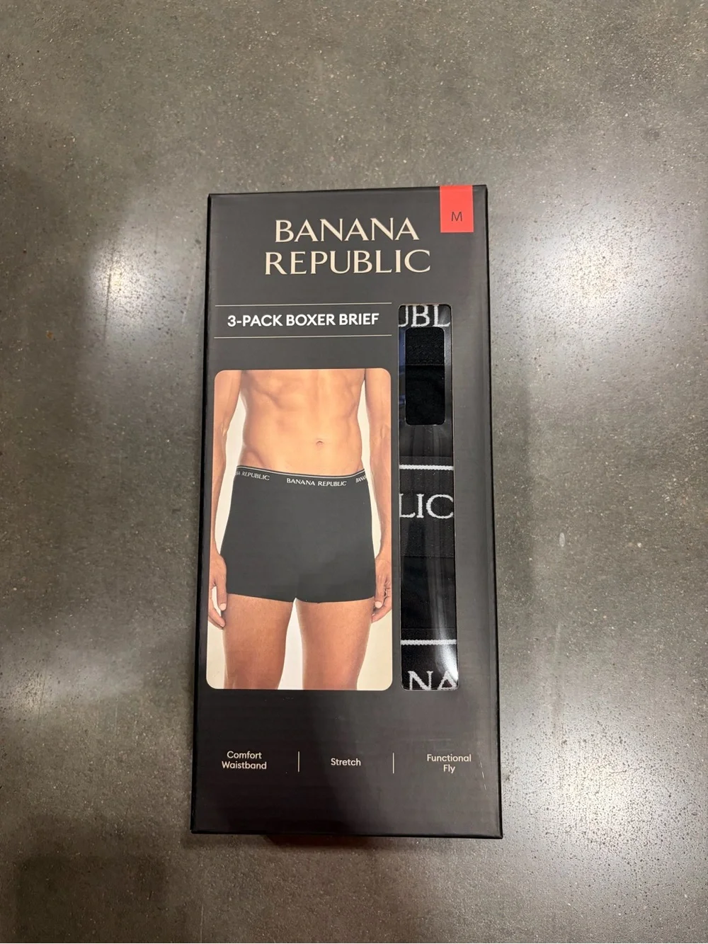 Banana Republic Men’s 3-Pack Boxer Briefs - Black new in box sealed